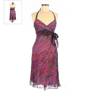 Boho tie halter dress